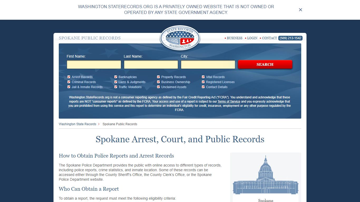 Spokane Arrest and Public Records | Washington ...